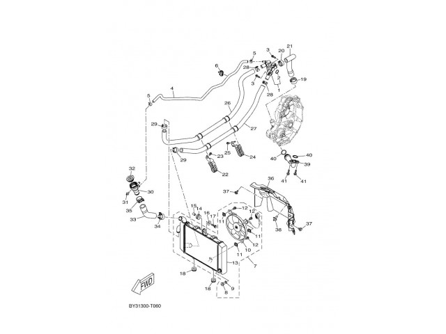 Electroventilador Yamaha XMAX 300 2023 - 2024