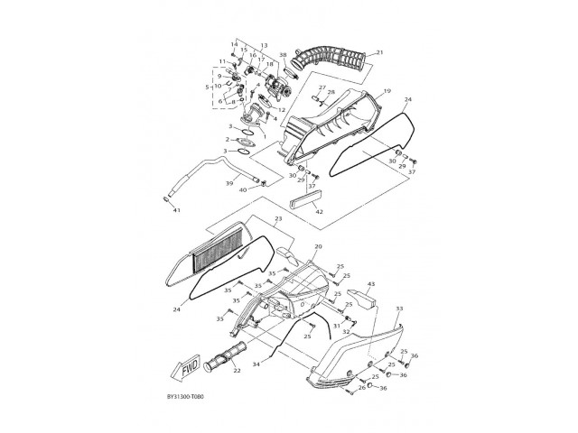 Inyector Yamaha XMAX 300 2023 - 2024