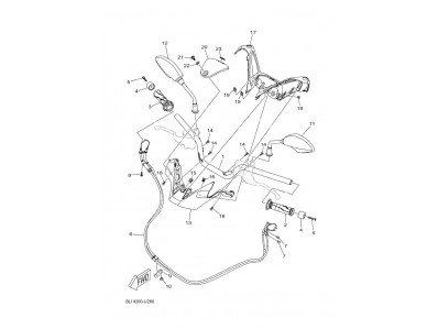 Embellecedor manillar inferior Yamaha XMAX 300 2023 - 2024