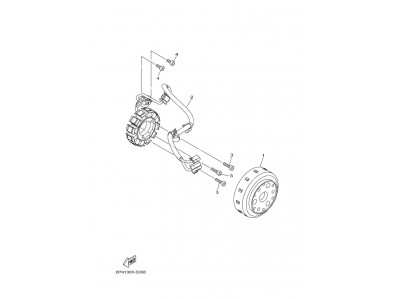 Volante magnetico Yamaha XMAX 300 2023 - 2024