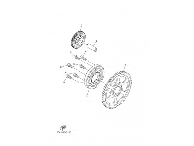 Corona bendix arranque Yamaha XMAX 300 2023 - 2024