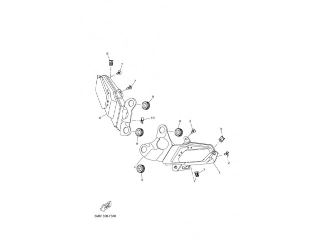 Intermitente delantero izquierdo Yamaha XMAX 300 2023 - 2024