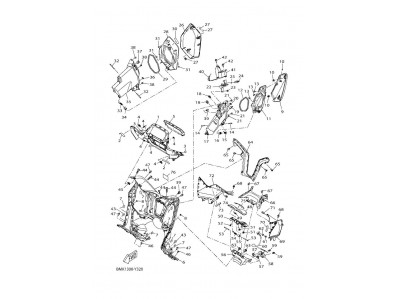Embellecedor bajo asiento Yamaha XMAX 300 2023 - 2024