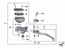 Soporte maneta embrague Bmw K 1600 GT / GTL 2010 - 2019