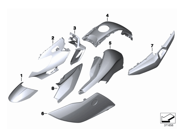Cubre depósito izquierdo Bmw K 1600 GT / GTL 2010 - 2019