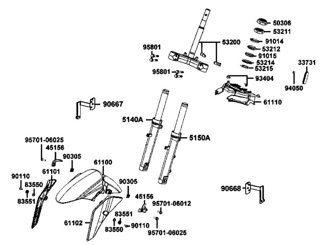 Aleta delantera Kymco Agility City 125 2016 - 2020