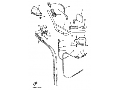 Cable acelerador Yamaha xtz 660 1991-1994