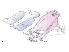 Cofano Daelim S3 250 FI Advance 2012 - 2016