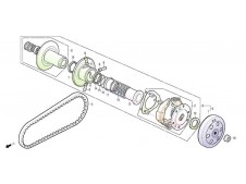 Campana de embrague Daelim S3 250 FI Advance 2012 - 2016