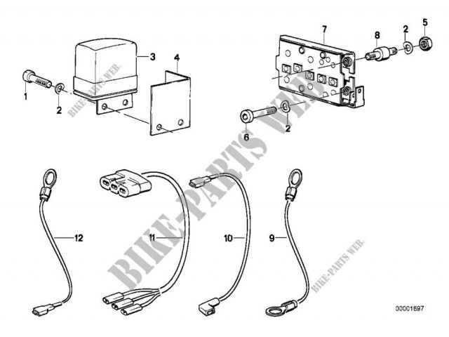 Cableado de alternador Bmw R100 RT 1976 - 1984