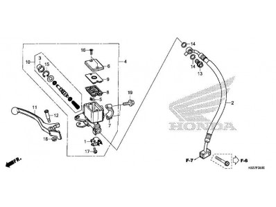 Latiguillos freno delantero abs Honda SH300i 2017 - 2020
