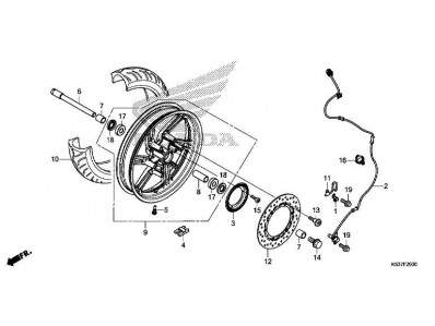 Sensor abs delantero Honda SH300i 2017 - 2020