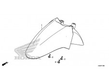 Aleta delantera Honda SH300i 2017 - 2020