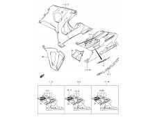 Faldon izquierdo varios colores Suzuki Gsx 600 r 2004 - 2005