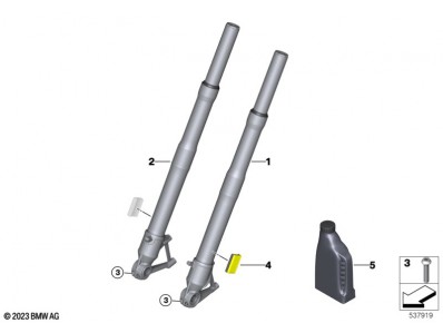 Barra completa izquierda Bmw R 1300 GS 2022 - 2025