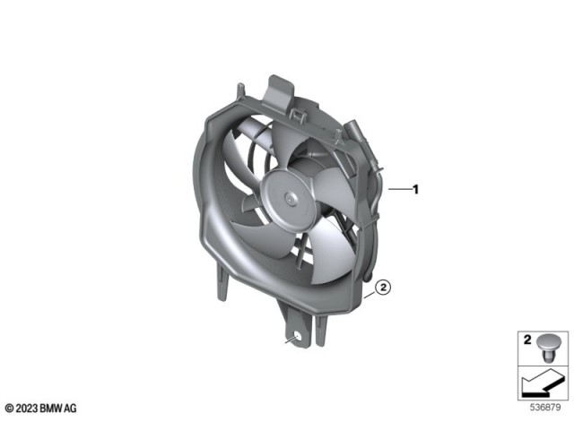 Electroventilador Bmw R 1300 GS 2022 - 2025