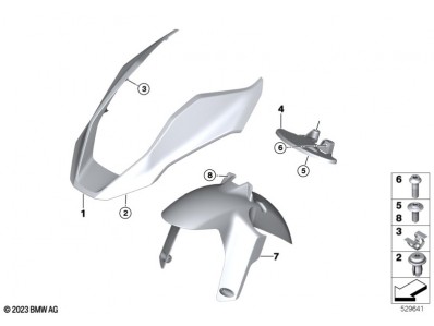 Aleta delantera Bmw R 1300 GS 2022 - 2025