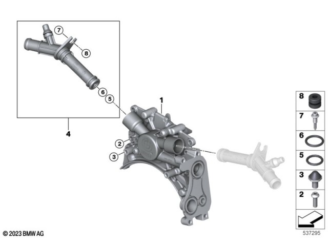 Bomba agua Bmw R 1300 GS 2022 - 2025