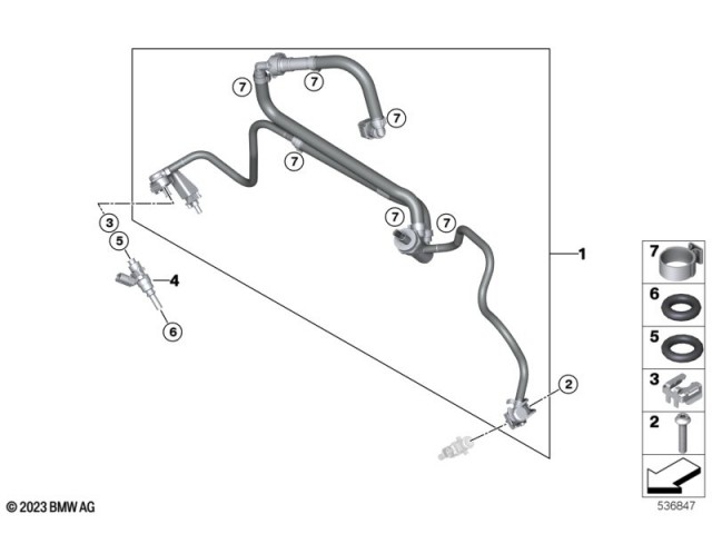 Manguito inyección Bmw R 1300 GS 2022 - 2025