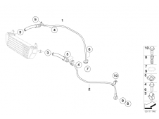 Latiguillos aceite Bmw r1200 gs 2008 - 2012