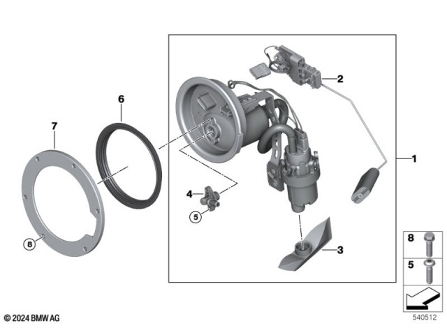 Aforador gasolina Bmw R 1300 GS 2022 - 2025