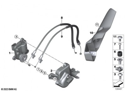 Cables servo motor válvula escape Bmw R 1300 GS 2022 - 2025