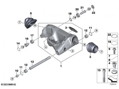 Basculante Bmw R 1300 GS 2022 - 2025