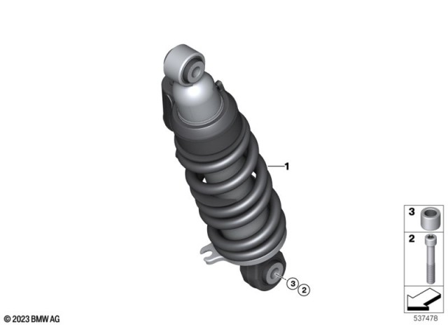 Amortiguador trasero Bmw R 1300 GS 2022 - 2025