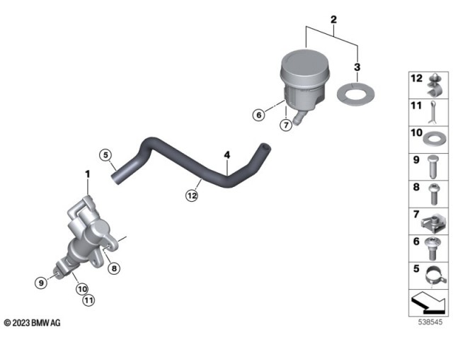 Bomba freno trasero Bmw R 1300 GS 2022 - 2025