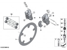 Pinza freno delantera izquierda Bmw R 1300 GS 2022 - 2025