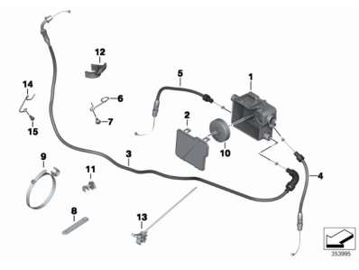 Distribuidor acelerador Bmw r1200 gs 2008 - 2012