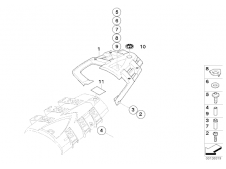 Asidero colin Bmw r1200 gs 2008 - 2012