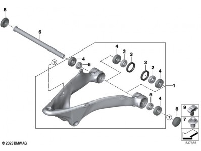 Basculante delantero Bmw R 1300 GS 2022 - 2025