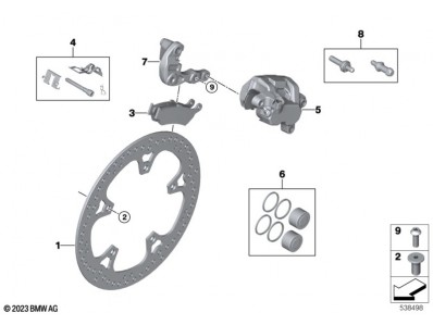 Pinza freno trasera Bmw R 1300 GS 2022 - 2025