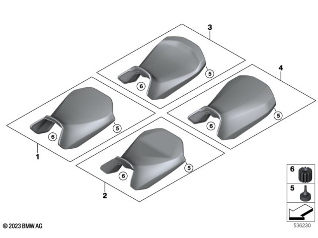 Asiento piloto calefactable Bmw R 1300 GS 2022 - 2025