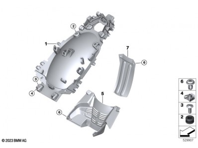 Aleta pase rueda inferior Bmw R 1300 GS 2022 - 2025