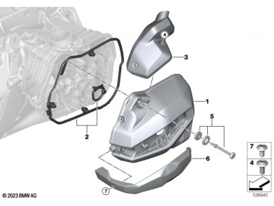 Cubierta inyección derecha Bmw R 1300 GS 2022 - 2025