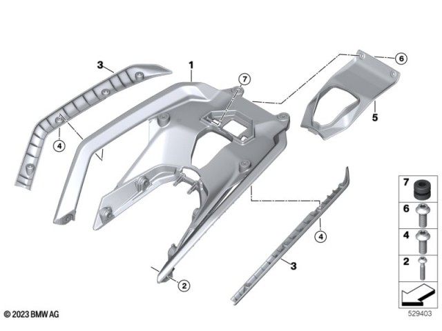 Asidero transportin Bmw R 1300 GS 2022 - 2025