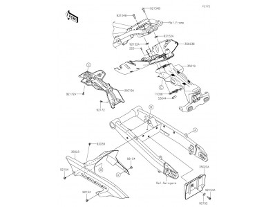Protector basculante Kawasaki Z900 2025 - 2026