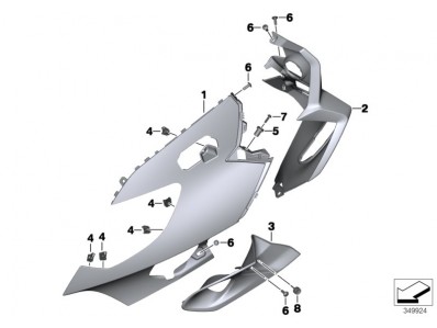 Aireador inferior izquierdo Bmw K 1600 GT / GTL 2010 - 2019