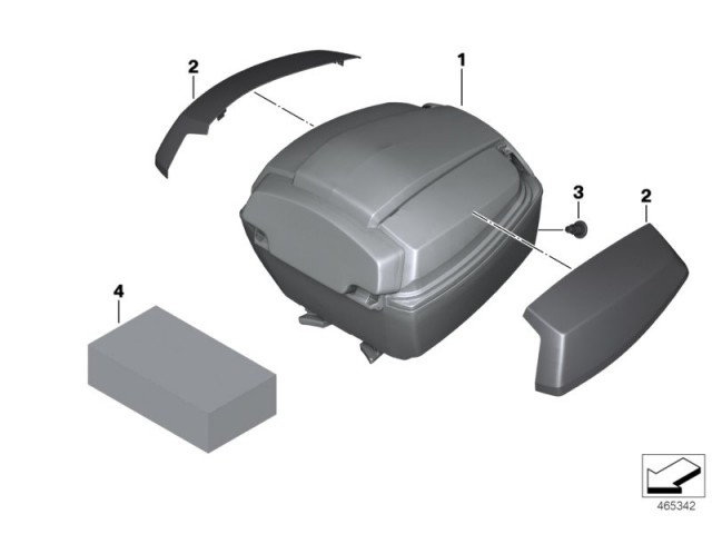 Baul C 650 gt 2015 - 2019 Bmw C 650 gt 2015 - 2019