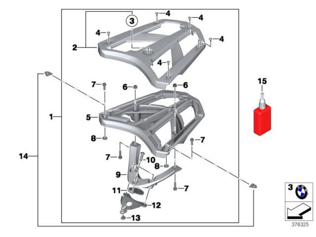 Baul C 650 gt 2015 - 2019 Bmw C 650 gt 2015 - 2019