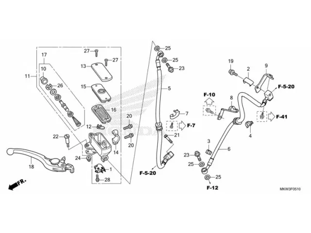 Latiguillos freno delantero ABS Honda NC 750 X DCT 2021 - 2024