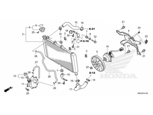 Electroventilador Honda NC 750 X DCT 2021 - 2024