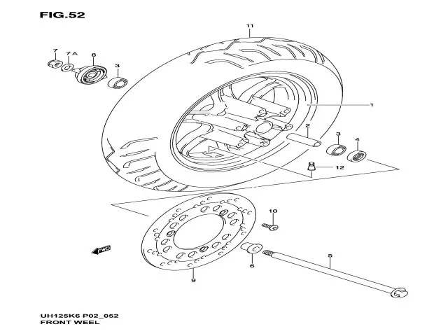 Reenvio cuenta kilometros Suzuki burgman 125 2003 - 2006