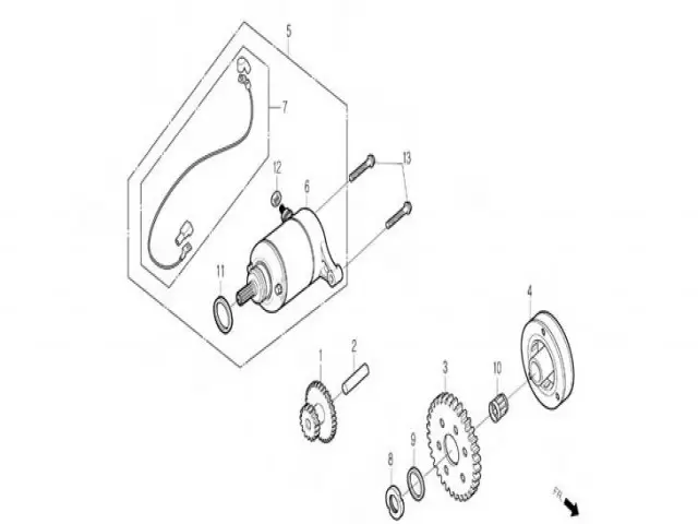 Motor arranque Daelim S2 125 2007-2009