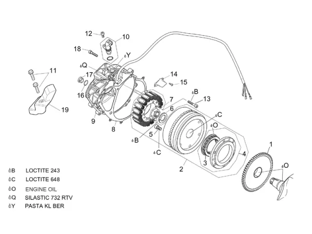Pick-up original APRILIA PEGASO 650 2003-2007  recambios para moto