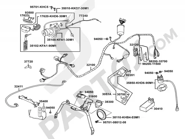 Rele arranque Kymco Movie xl 125-150 2000-2007