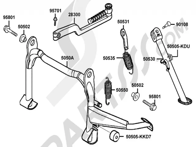 CABALLETE Kymco Movie xl 125-150 2000-2007