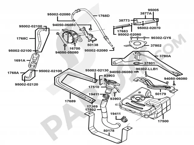 DEPOSITO GASOLINA Kymco Movie xl 125-150 2000-2007